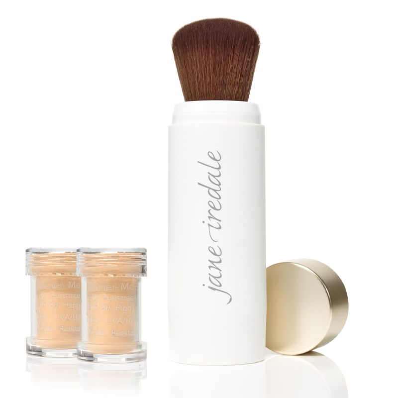 TANNED Powder-Me Refillable Brush PLUS 2Refills Dry Sunscreen SPF30