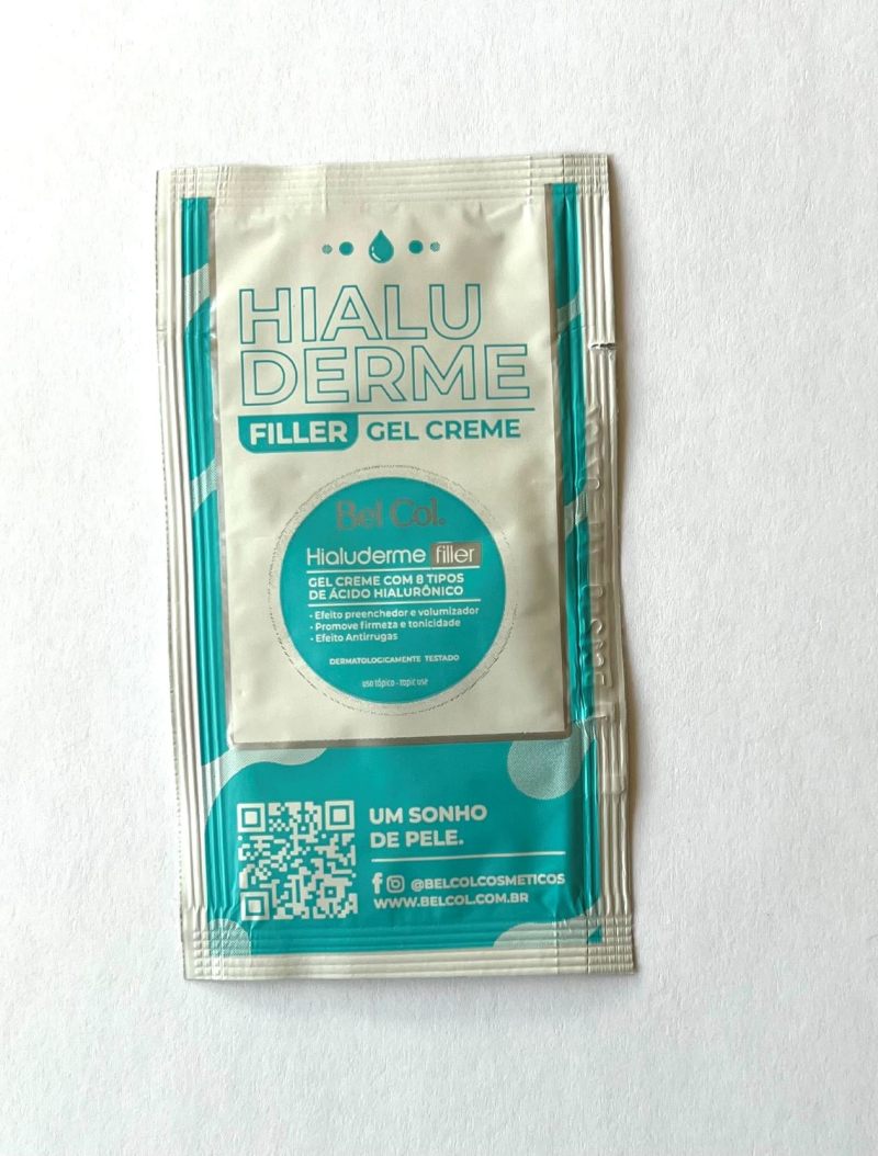 MUSTER-SACHET Hialuderme Filler Gel Cream 1g BelCol Rezept gegen Oberlippenfalten