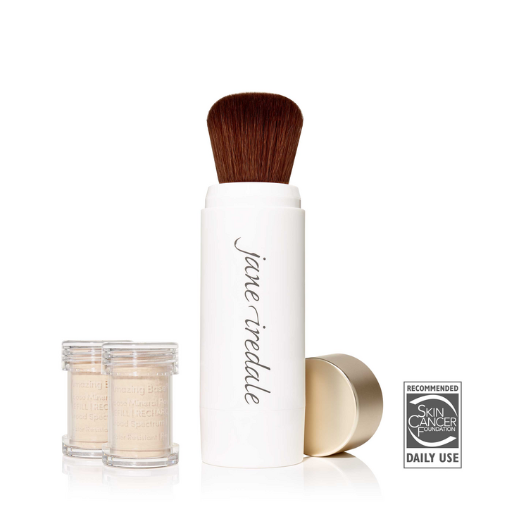 Ivory, Amazing Base nachfüllbarer Pinsel SPF20 incl. 2 Kartuschen