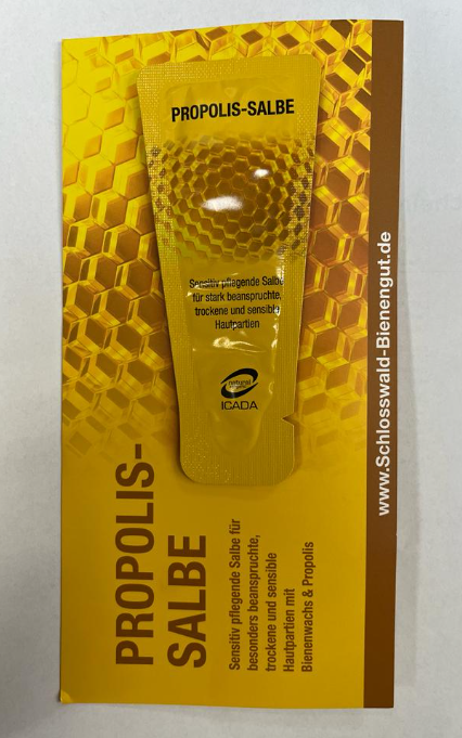 MUSTER Propolis Salbe 2ml Schlosswald Bienengut