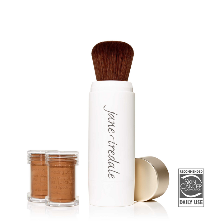 Warm Brown, Amazing Base pinceau rechargeable SPF15 incl. 2 cartouches