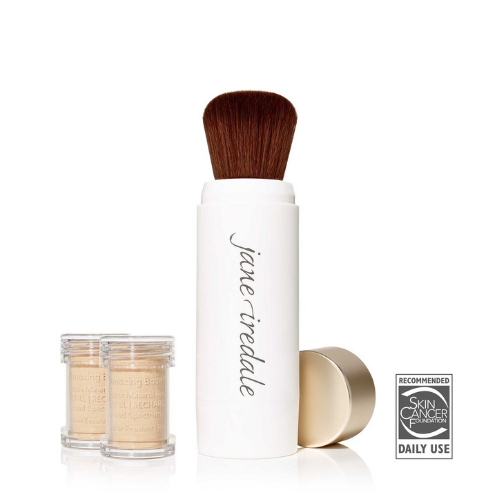 Satin, Amazing Base nachfüllbarer Pinsel SPF20 incl. 2 Kartuschen