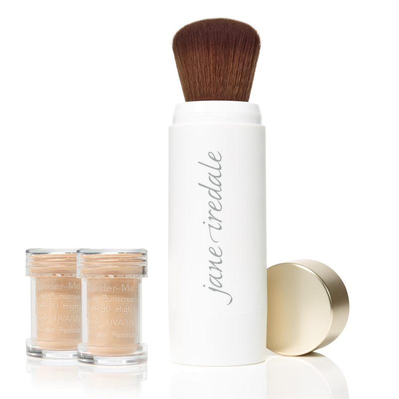 NUDE Powder-Me Refillable Brush PLUS 2Refills Dry Sunscreen SPF30