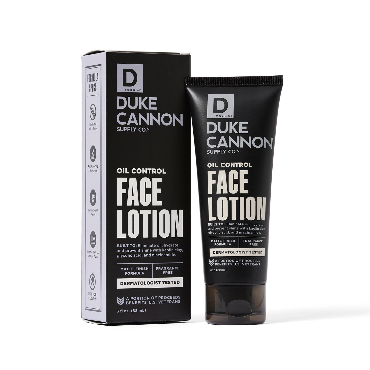 Oil Control Face Lotion 88ml  Gesichtlotion für Aknehaut Duke Cannon