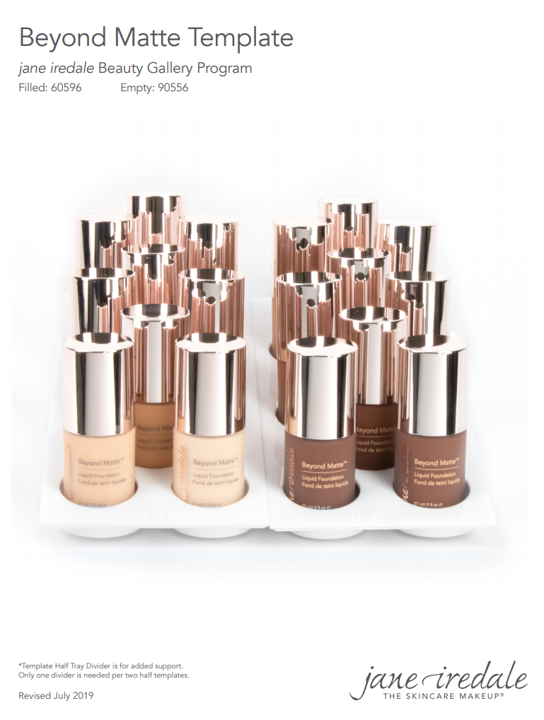 Beyond Matte Foundation 8x halbgrosse Einlage BG Type 2022 (LEER)