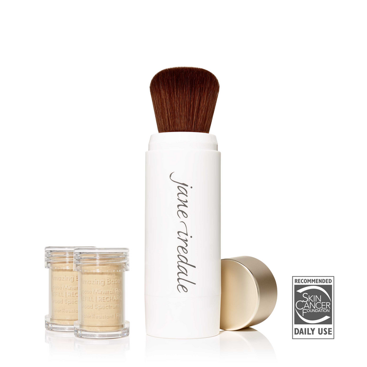 Warm Silk, Amazing Base nachfüllbarer Pinsel SPF20 incl. 2 Kartuschen