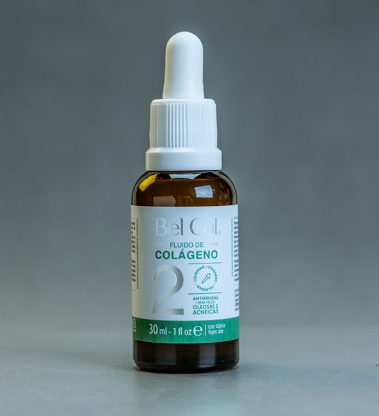 BelCol 2, 30ml Serum collagene du jour pour la peau grasse avec filtre lumiere bleue (écran)