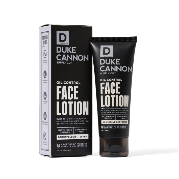 Oil Control Face Lotion 88ml Lotion visage pour peau Acne Duke Cannon